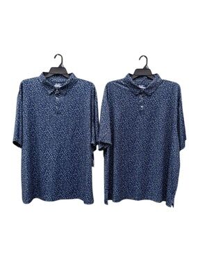 Performance Geometric Confetti Short Sleeve Golf Polo Shirts 2-Pack Size 3XL